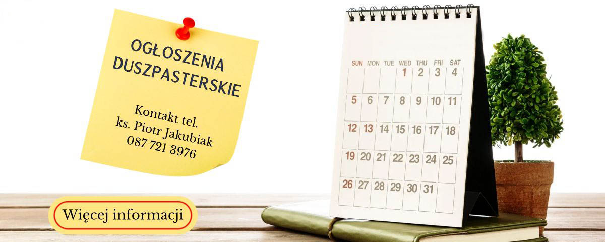 Ogłoszenia - Tydzień Miłosierdzia